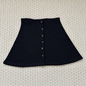 United Colors of Benetton black wool blend mini skirt
